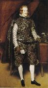 Diego Velazquez Portrait of Philip IV of Spain in Brwon and Silver Sweden oil painting artist